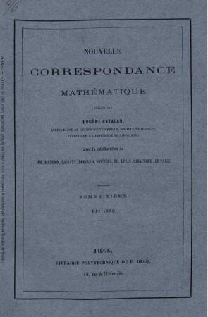 Mai 1880.