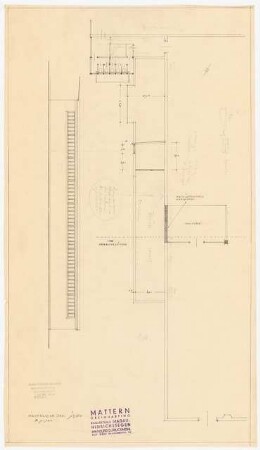 Siedlung Hinrichssegen, Bruckmühl Tuchfabrik: Grundriss, Aufriss 1:100
