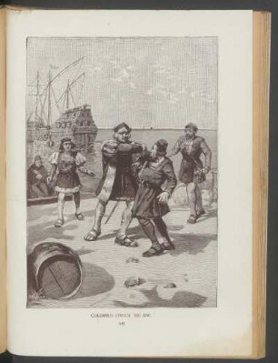 Columbus struck the Jew. - [Illustration]