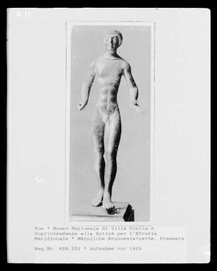 Männliche Bronzestatuette, Praneste