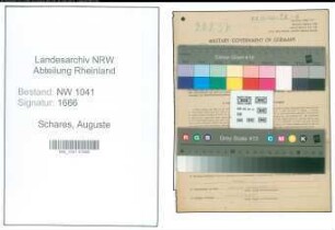 Entnazifizierung Auguste Schares , geb. 31.12.1895 (Putzmacherin)