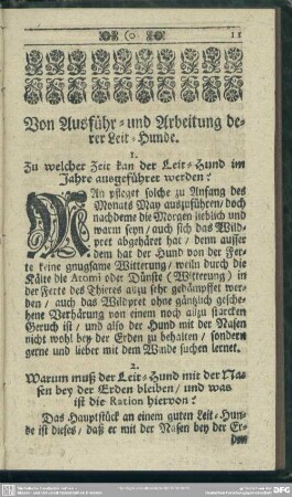 Von Ausführ- und Arbeitung derer Leit-Hunde