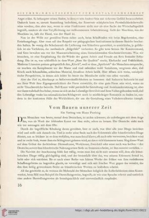 1: Vom Bauen unserer Zeit