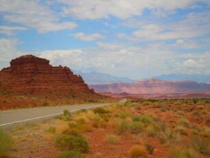 Wüstenlandschaft am Highway 95