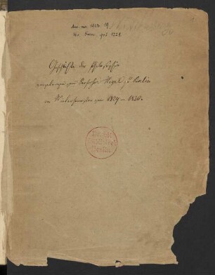 Geschichte der Philosophie, Berlin WS 1829/1830