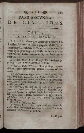 Pars Secunda. De Civilibus
