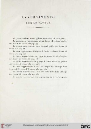 Avvertimento per le tavole