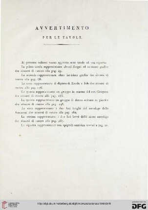 Avvertimento per le tavole