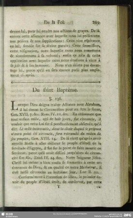 Du saint Baptème