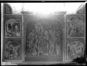 Schwaigern Evangelische Stadtkirche (ehemals Sankt Johannes Baptistkirche) Hochaltar im Chor