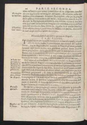 Cap. XXVIII. Miracolo famoso del Santo operato in Napoli