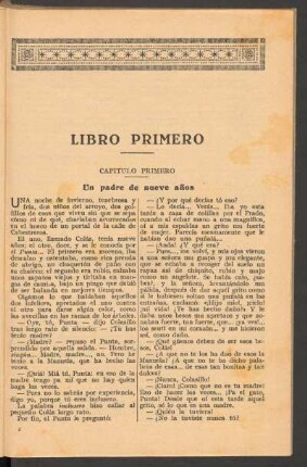 Capítulo primero : Un padre de nueve años