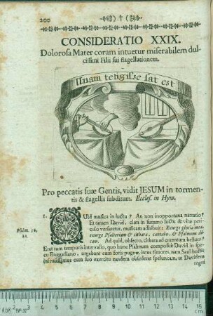 Consideratio XXIX. Dolorosa Mater coram intuetur miserabilem dulcissimi Filii sui flagellationem.