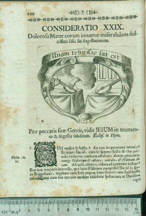Consideratio XXIX. Dolorosa Mater coram intuetur miserabilem dulcissimi Filii sui flagellationem.