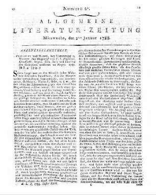 Hoffmann, Christoph Ludwig: Der Magnetist : nebst Nachtrag dazu. - Frankfurt a. M. ; Mainz : Varrentrapp u. Wenner, 1787