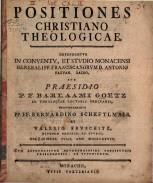 Positiones Christiano-theologicae