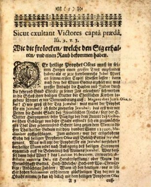 Frühzeitiger Sig, Und Glorwürdiger Triumph, Welchen der Heilige Victor, Ein Edler Römer von dreyzehen Jahren wider die Verfolger deß Christlichen Glaubens in seiner standhafftigen Marter erhalten : Dessen Heiliger Leib von Rom gebracht, und in deß Hoch- und Wolgebohrnen Herren, Herren Adam deß Heil. Röm. Reichs Freyherrn von Puch, auff Thann und Schedling, Herrn zu Tauff-kirchen, alten Erding und Penning, [et]c. ... Schloß-Capellen zu Tauff-Kirchen. Mit schöner Solemnitet Anno 1695. den 18. May ist beygesetzt worden