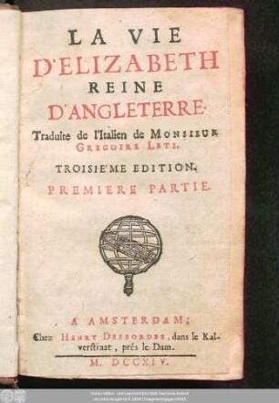 Pt. 1: La Vie d'Élizabeth Reine d'Angleterre