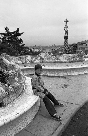 Barcelona : In Barcelona, im Park Güell von Antonio Gaudi