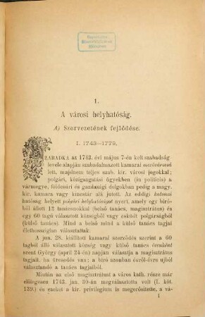 Szabadka szabad királyi város története, 2