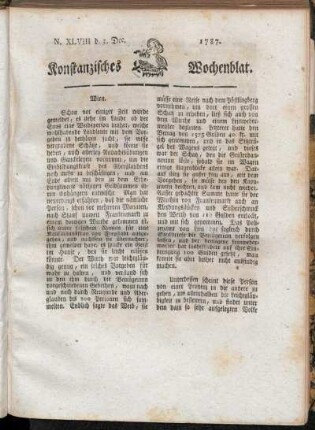 N. XLVIII d. 3. Dec. 1787. - N. LII. d. 31. Dec. 1787.