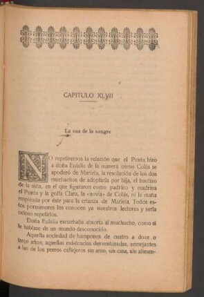 Capítulo XLII - La voz de la sangre