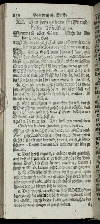 XII. Von dem heiligen Geiste und dessen Würckungen. - XVI. Von den heilgen Engeln, oder: auf das Fest Michaelis.