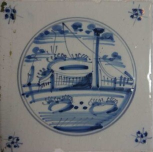 Fliese, Niederlande, 1800-1840
