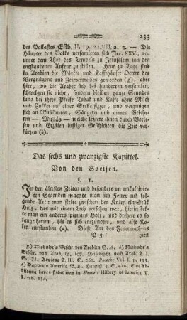 Das sechs und zwanzigste Kapittel. Von den Speisen. - Das dreissigste Kapittel. Vom Schminken, Färben und Einbrennen.