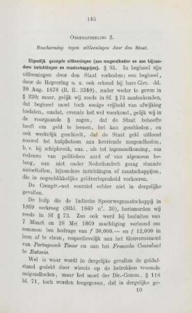 Onderafdeeling 2. Bescherming tegen uitleeningen door den staat