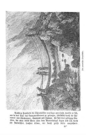 Eine peruanische Hängebrücke