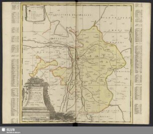 Geographischer Entwurf des Amtes Leipzig nebst etlichen angräntzenden Orthen und Gegenden