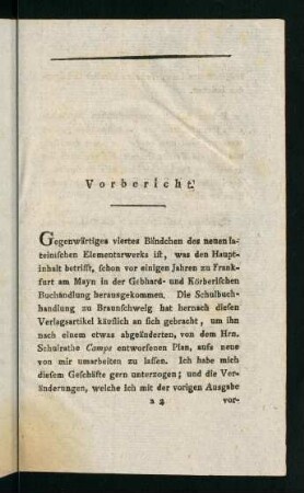 III-VIII, Vorbericht