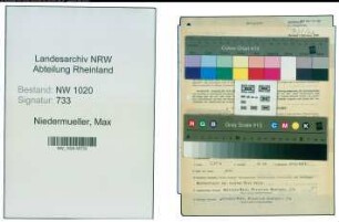 Entnazifizierung Max Niedermueller , geb. 24.03.1888 (Metzger)