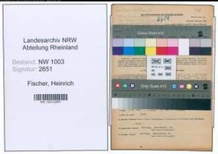 Entnazifizierung Heinrich Fischer , geb. 26.10.1902 (Hausmeister)
