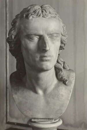 Büste Friedrich von Schiller : Büste Friedrich von Schiller. Marmor; Höhe 60 cm (1812-1814; J. H. Dannecker). Weimar: Thüringische Landesbibliothek