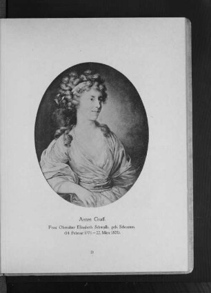 Frau Oberalter Elisabeth Schalb, geb. Schramm. (14. Februar 1771 - 22. März 1831)