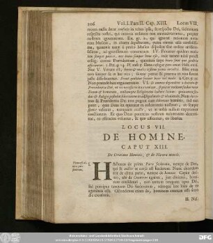 Caput XIII. De Creatione Hominis, & de Natura mentis.