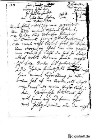 1310: Brief von Anna Louisa Karsch an Madame Hofmann