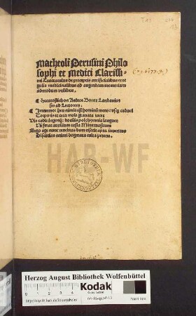 Matheoli Perusini Philosophi et Medici Clarissimi Tractatulus de preceptis artificialibus et regulis medicinalibus ad augenam memoriam admodum vtilibus