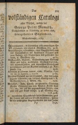 525-554, Dreyzehentes Suplement