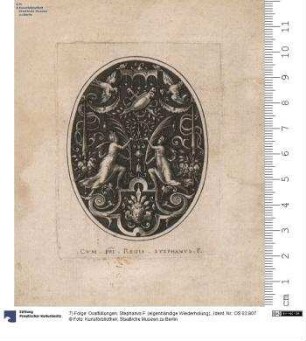 7) Folge: Ovalfüllungen. Stephanvs F. (eigenhändige Wiederholung).