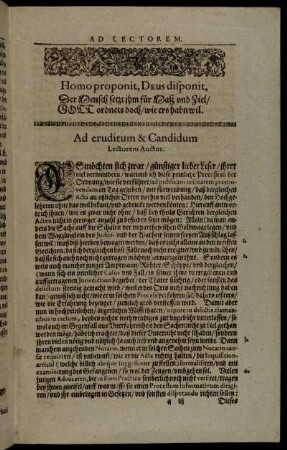 Ad eruditum & Candidum Lectorem Auctor.