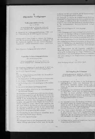 Vorläufige Vollstreckungsrichtlinien