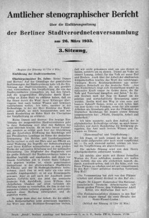 Sitzung 3, 26. März 1933