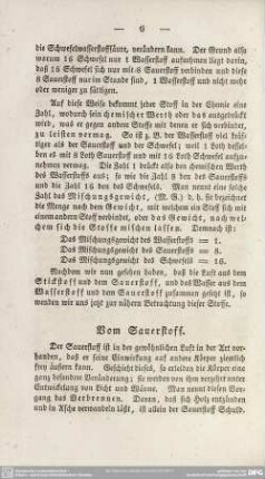 Vom Sauerstoff