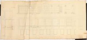 Reichsluftfahrtministerium, Berlin: Fassadenschnitt/-ansicht Fliegerhöfe [V2/V4] (Balkone) 1:20