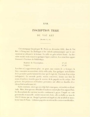 XVI. Inscription Thaie du Vat Ket