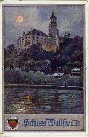 Schloss Wallsee/Donau, Postkarte des Deutschen Schulvereins Nr.442