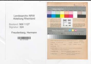 Entnazifizierung Hermann Freudenberg , geb. 00.00.0000 (Rektor)